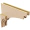 Ekena Millwork 4"W x 4"D x 8"H Wide Rockford Rough Cedar Woodgrain TimberThane Corbel, Primed Tan CORUR04X04X08ROCRCPR - alternate 2